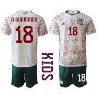 Dětský Fotbalový dres Mexiko Andres Guardado #18 MS 2022 Venkovní Krátký Rukáv (+ trenýrky)